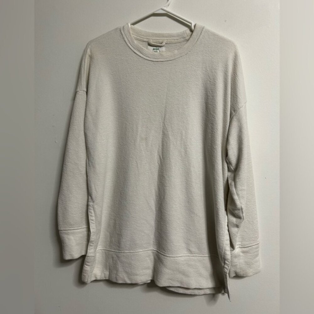 Aerie Cream Oversized Crewneck